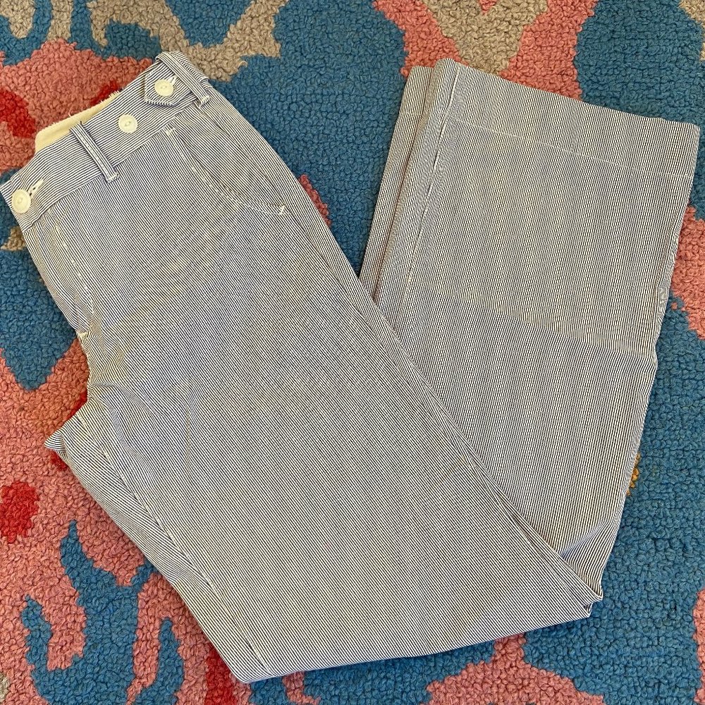 Anthropologie WASH LAB Seersucker Wide Legs, 27